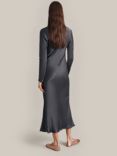 Ghost Maira Midi Dress, Dark Slate