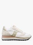 Saucony Jazz Triple Leather Trainers, White/Gold