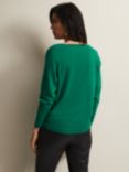 Phase Eight Sentia V-Neck Jumper, Green