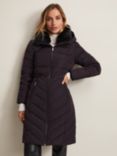 Phase Eight Bobbie Puffer Coat, Burgundy, Burgundy