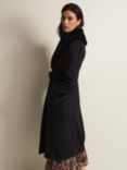 Phase Eight Zylah Wool Blend Faux Fur Collar Smart Coat