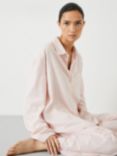 HUSH Luella Brushed Twill Pyjamas, Soft Pink
