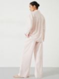 HUSH Luella Brushed Twill Pyjamas, Soft Pink