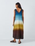 John Lewis Linen Ombre V-Neck Dress