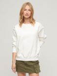 Superdry Essential Logo Relaxed Fit Sweatshirt, Off White