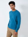 Crew Clothing Organic Cotton Crew Jumper, Bright Blue