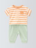 John Lewis ANYDAY Baby Stripe T-Shirt & Joggers Set, Multi