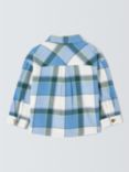 John Lewis Baby Check Shirt, Blue/Multi