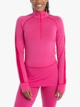 Icebreaker Women's Merino Wool Base Layer Top, Tempo/ Pink