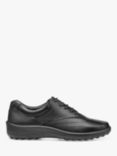 Hotter Tone II Classic Leather Bowling Style Shoes, Black