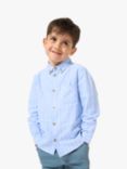 Angel & Rocket Kids' Marco Pinstripe Pocket Shirt, Blue