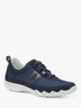 Hotter Leanne II Suede and Nubuck Trainers, Navy