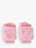 Angels by Accessorize Kids' Fluffy Cat Capped Gloves, Pink