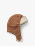 Small Stuff Kids' Borg Deerstalker Hat, Natural/Beige