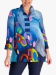 chesca Circles Shirt, Blue/Multi