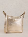 White Stuff Mini Fern Leather Crossbody, Gold