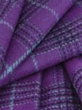 Hobbs Avery Check Wool Mini Sheath Dress, Purple/Multi