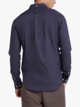 Farah Brewer Long Sleeve Organic Cotton Shirt, Liquorice Blue