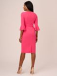 Adrianna Papell Bell Sleeve Tie Front Midi Dress
