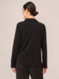 Adrianna Papell Long Sleeve Twist Front Shirt, Black
