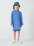 John Lewis Kids' Hooded Towelling Poncho, Blue