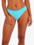 Freya Jewel Cove Stripe Bikini Bottoms, Turquoise/Multi