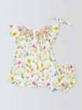 John Lewis Heirloom Collection Baby Floral Print  Dress, Bloomers and Headband Set