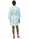 Lauren Ralph Lauren Floral Satin Kimono, Aqua