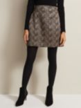 Phase Eight Kilah Jacquard Mini Skirt, Gold