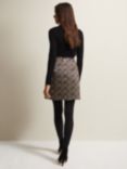 Phase Eight Kilah Jacquard Mini Skirt, Gold
