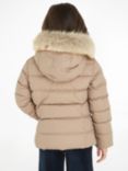 Tommy Hilfiger Kids' Padded Fur Hood Jacket, Merino, Merino