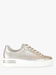 Gabor Wide Fit Keystone Stripe Detail Chunky Trainers, Puder