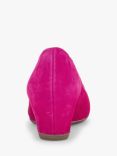 Gabor Fantasy Suede Wedge Heel Shoes, Pink