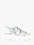Gabor Daphne Flatform Sandals, Silver