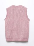 Mango Kids' Enea Knitted Vest, Pastel Purple