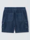 John Lewis Kids' Denim Cargo Carpenter Shorts, Blue