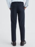 Reiss Kids' Hope Wool Blend Tailored Trousers, Navy