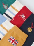 John Lewis Kids' Cotton Rich Sports Stripe Socks, Pack of 7, Multi