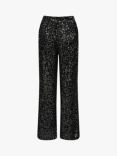 A-VIEW Alexi Sequin Trousers, Black