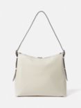 Jigsaw Large Pebble Leather Trafalgar Shoulder Bag, White