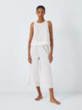 John Lewis Cadee Pointelle Sleeveless Cropped Pyjamas