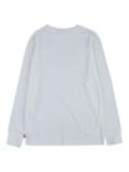 Levi's Kids' Mini Batwing Logo Long Sleeve T-Shirt, White
