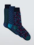 John Lewis Premium Socks, Pack of 3, Multi