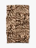 HUSH Leopard Print Cashmere Scarf, Multi
