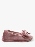 Pretty You London Alissia Bow Slippers, Pink