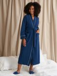 Pretty You London Luxury Suite Waffle Dressing Gown, Marine Blue