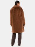 Whistles Teddy Faux Fur Coat, Brown