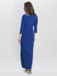 Gina Bacconi Delilah Embellished A-Line Maxi Dress, Royal