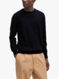 BOSS Pacas Cotton Sweatshirt, Navy