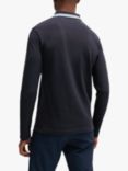 BOSS Plisy 402 Long Sleeve Polo Shirt, Dark Blue